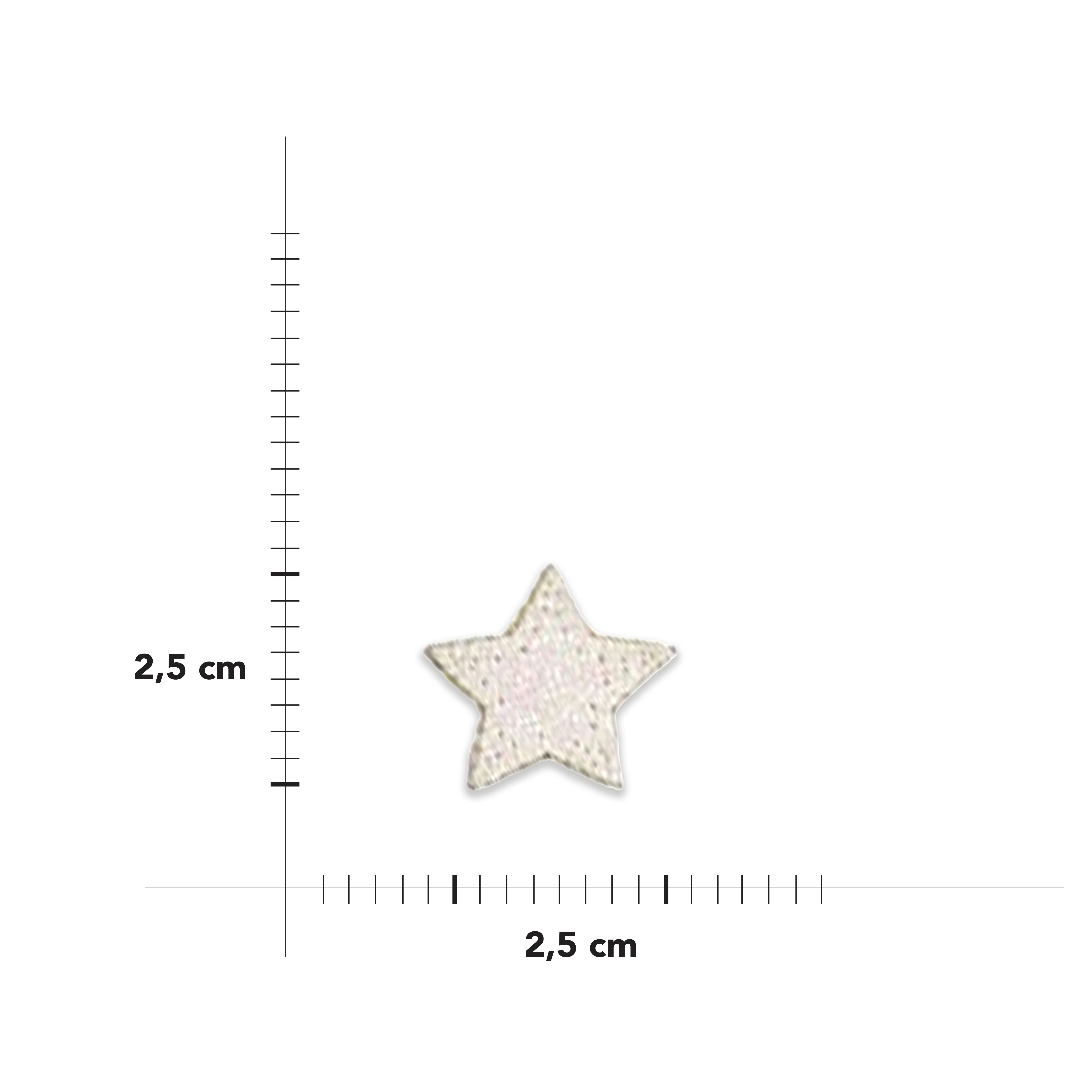 Applicazione Termoadesiva Stella Glitter Image