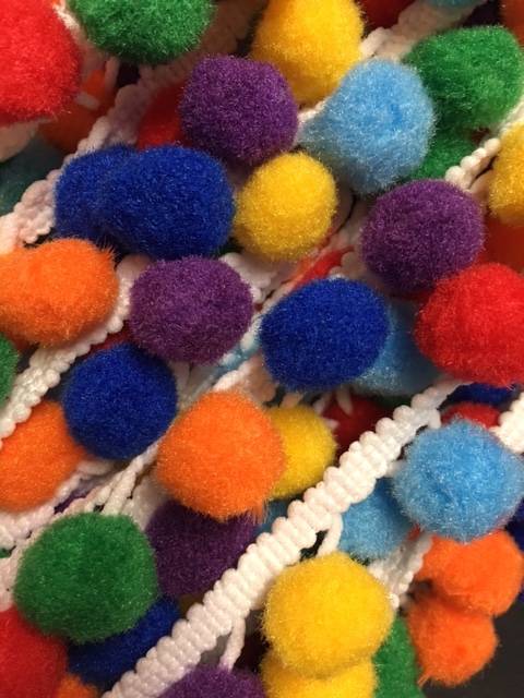 Passamaneria Pom Pom Grandi Multicolor Image