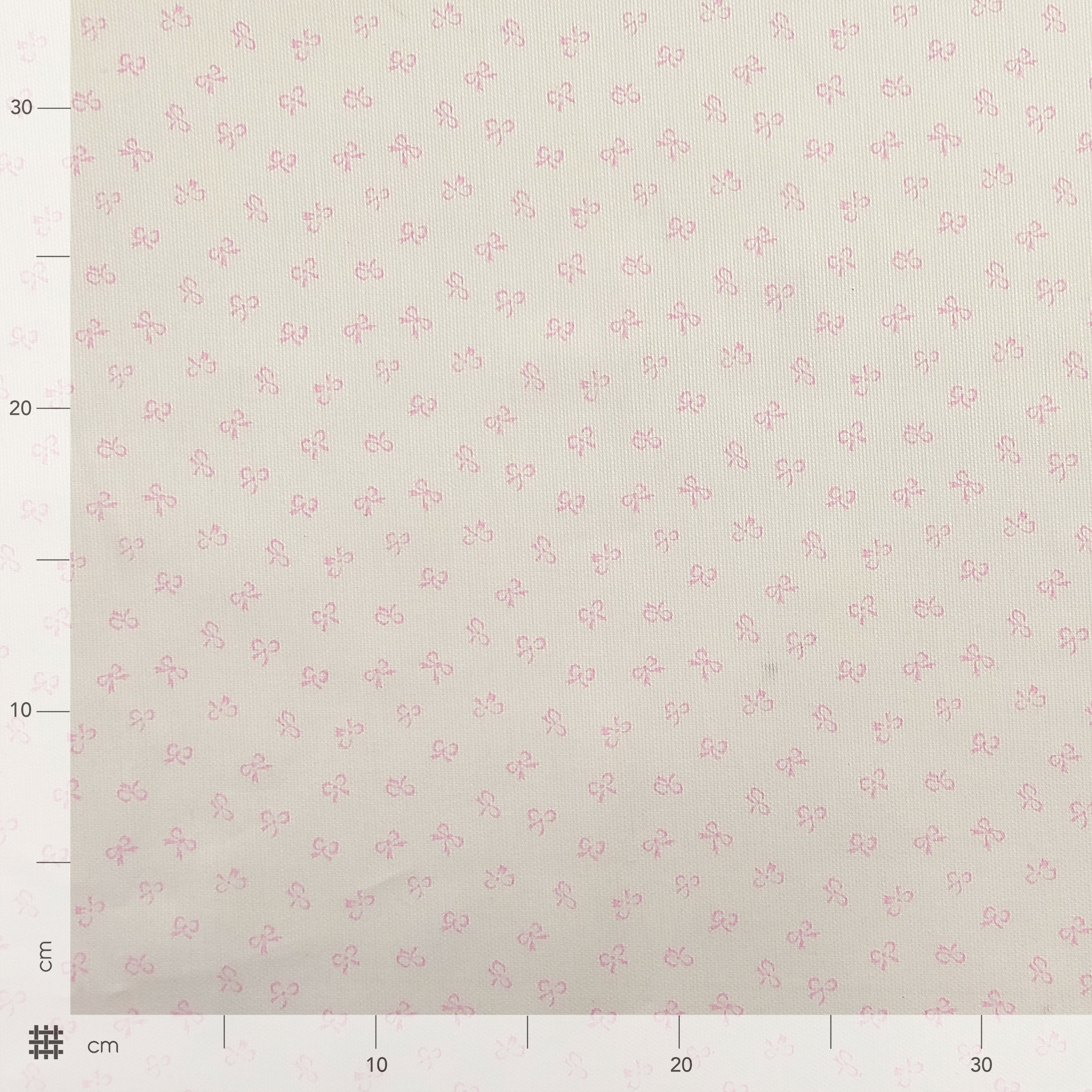 Tessuto Cotone Piquet Fiocchi Rosa