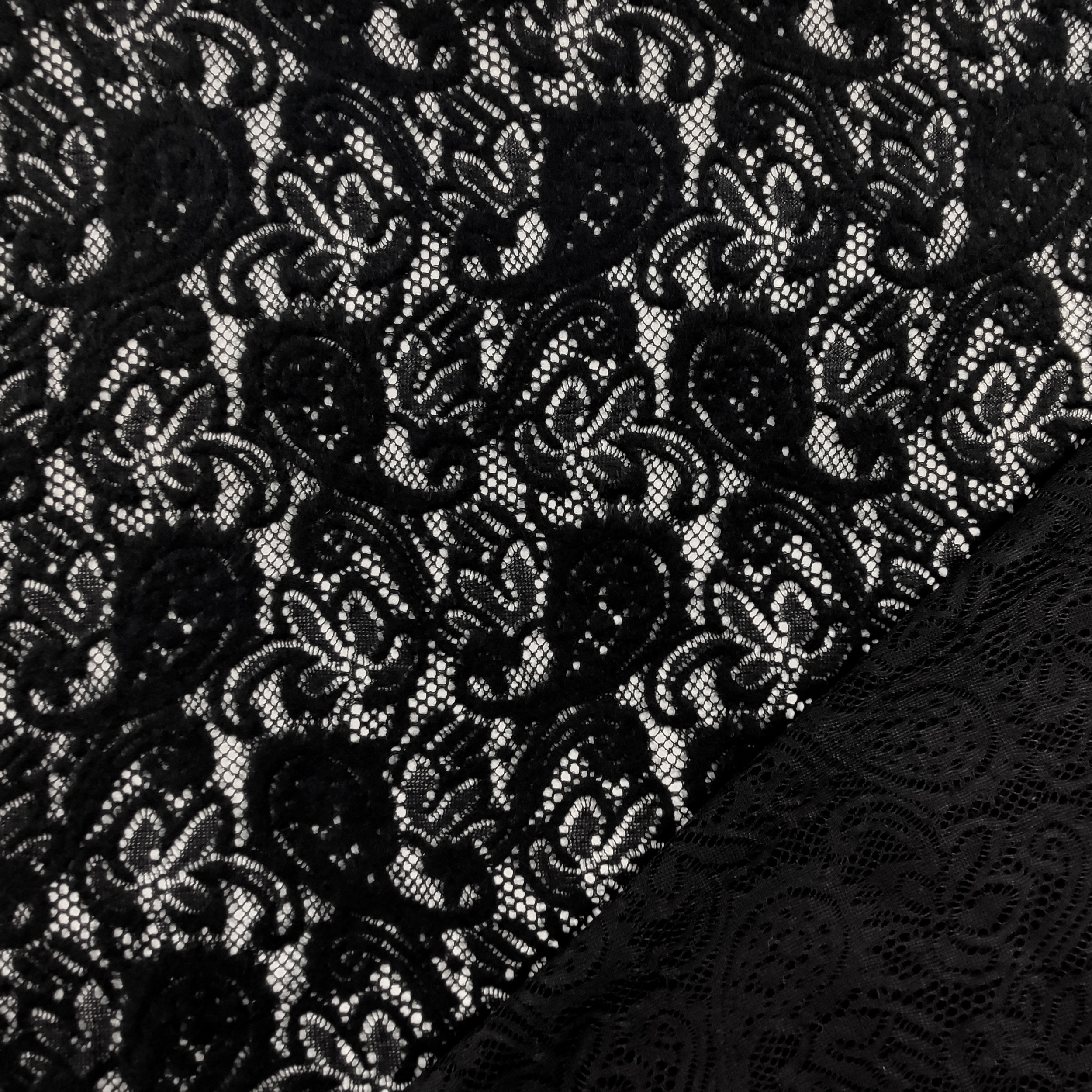 Pizzo in Misto Lana Nero Image