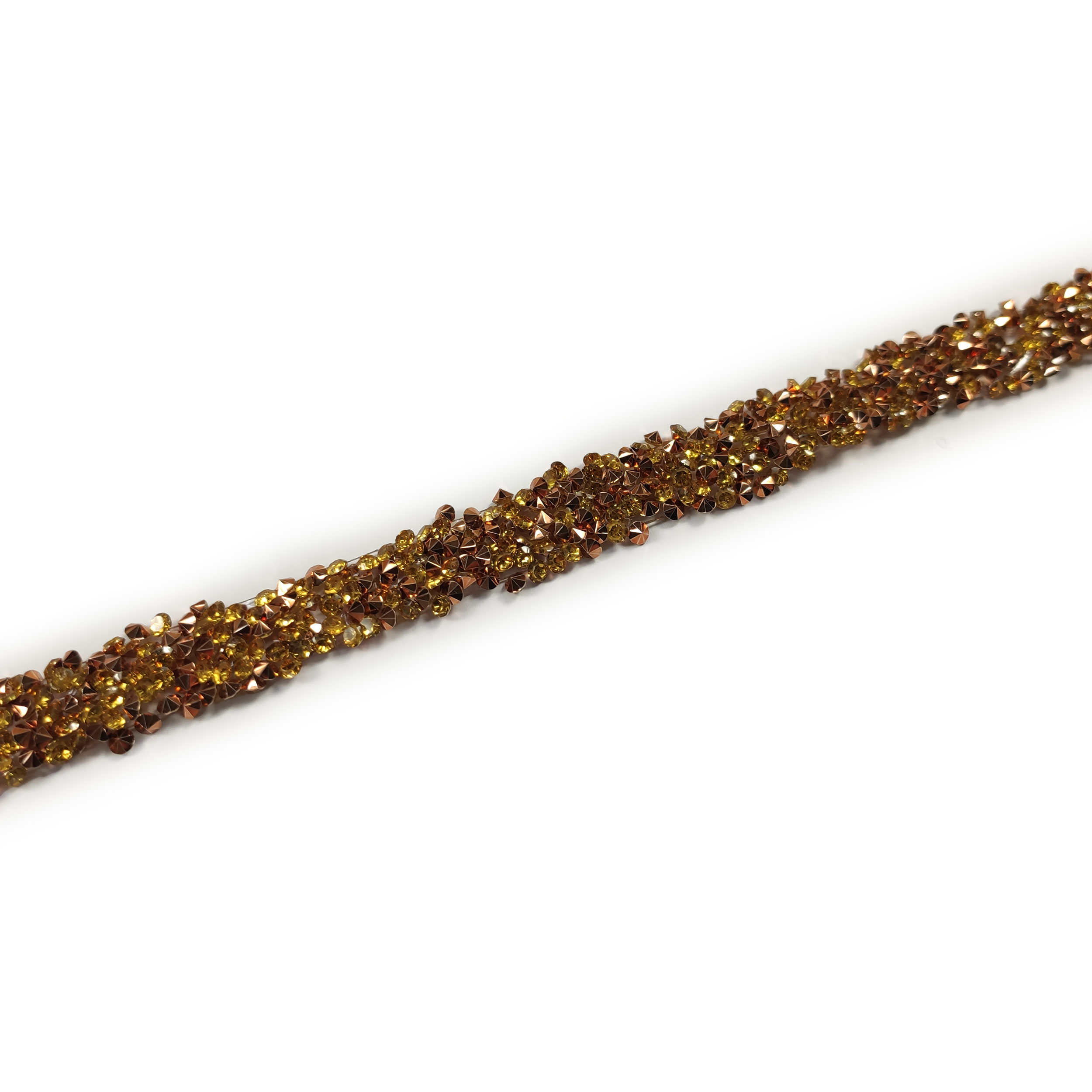 Passamaneria Perle e Strass tipo Swarovski Termoadesiva Image