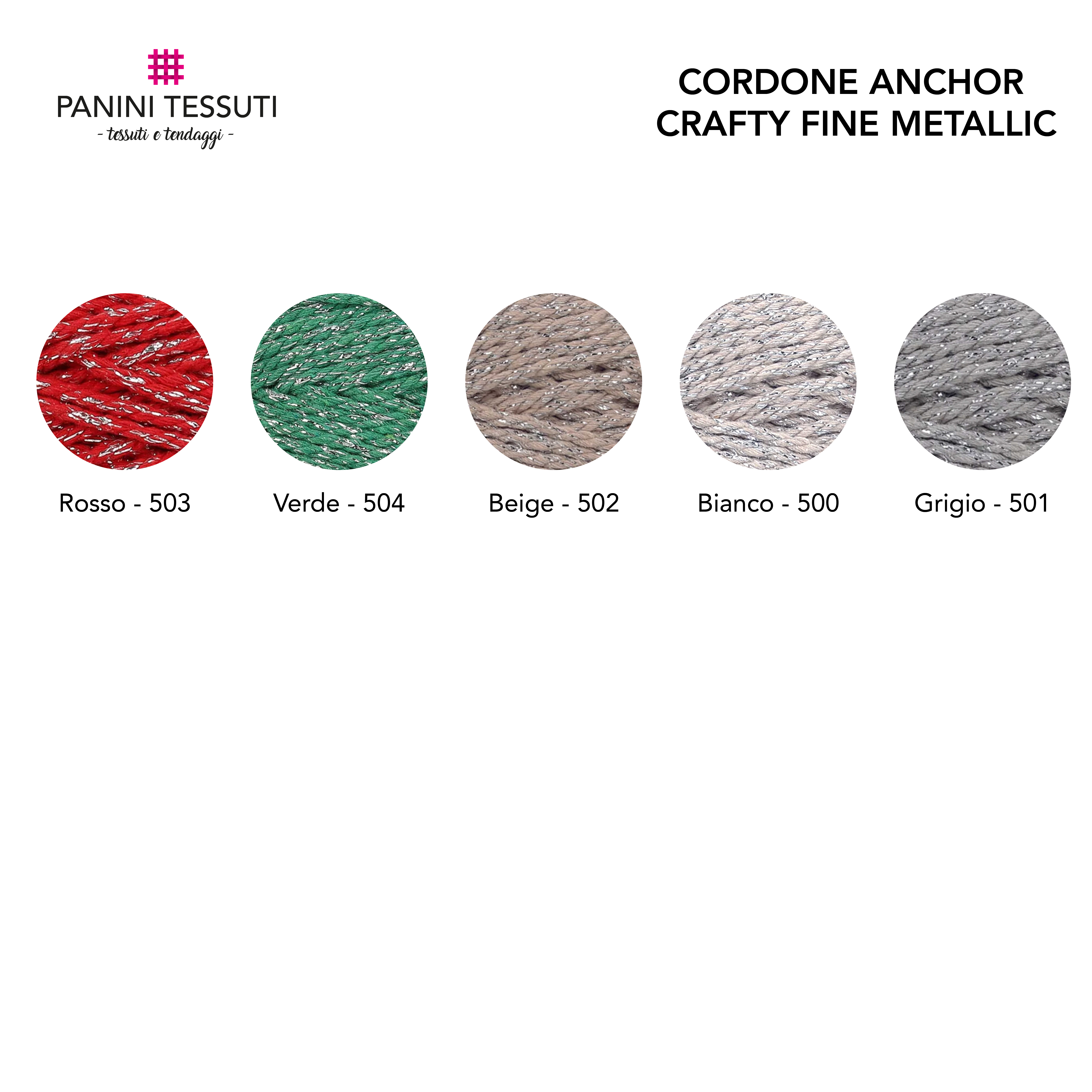 Cordone Anchor Crafty Metallic Fine Image