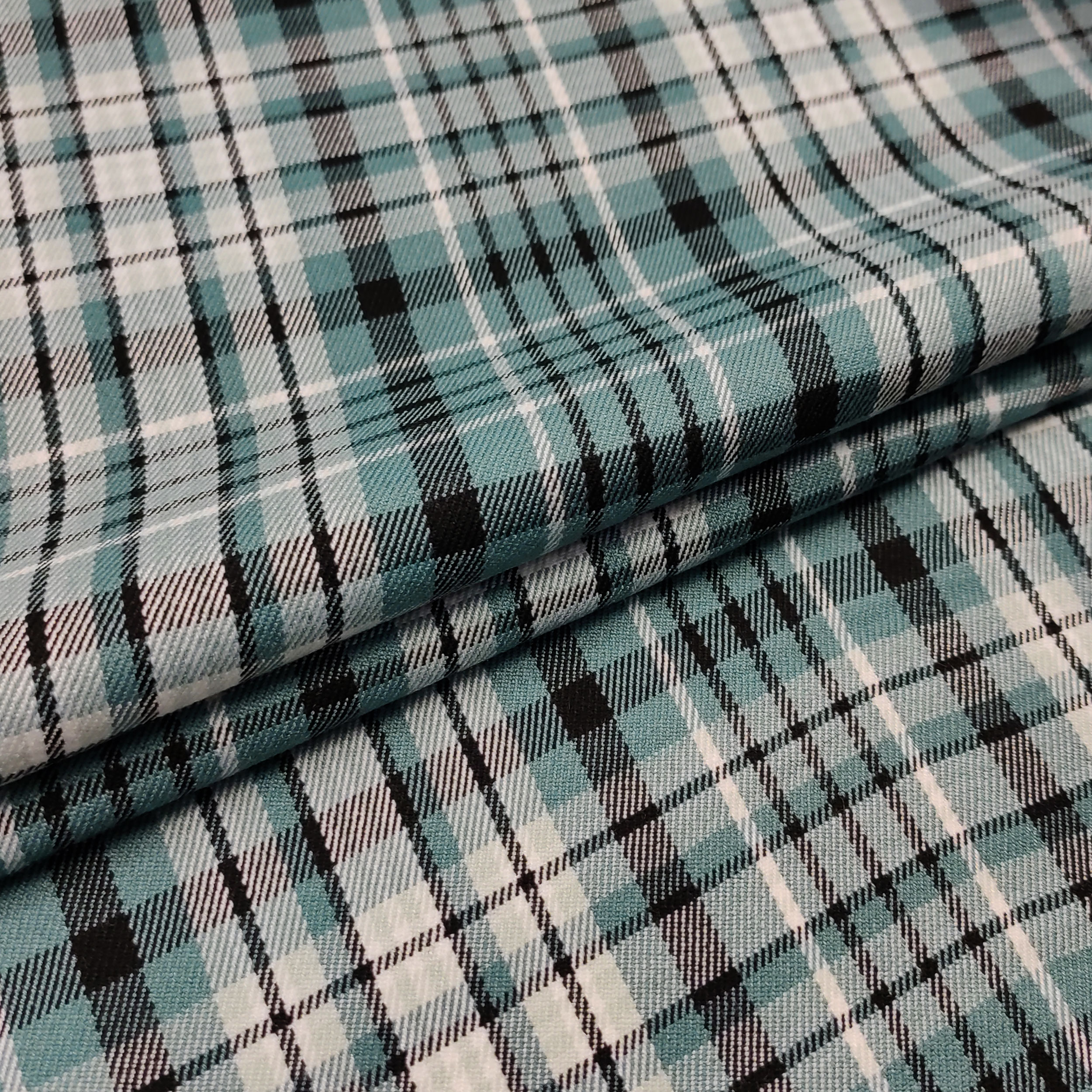 Tessuto Tartan Toni del Verde
