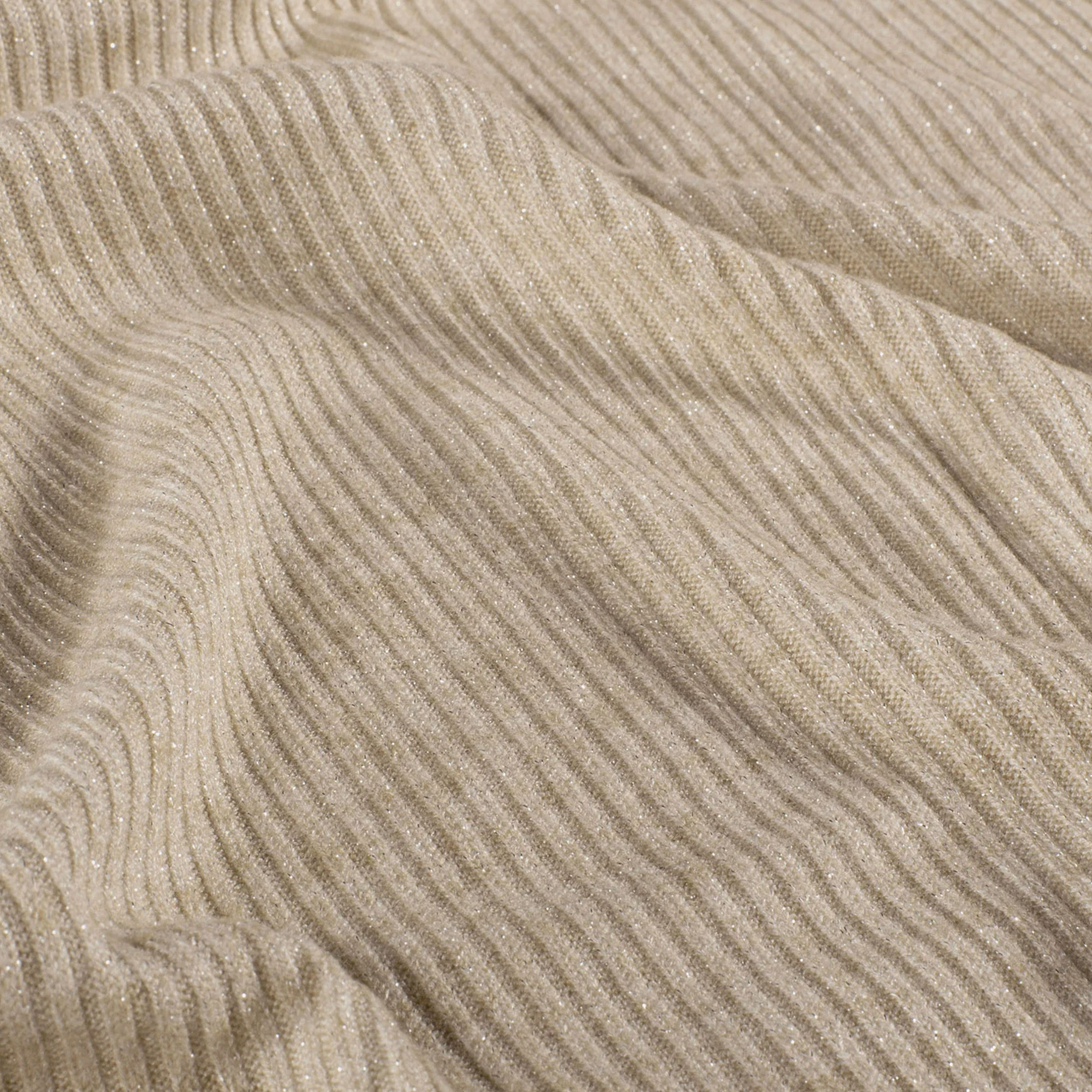 Maglina Mano Cachemire Cannettata Lurex Beige Image