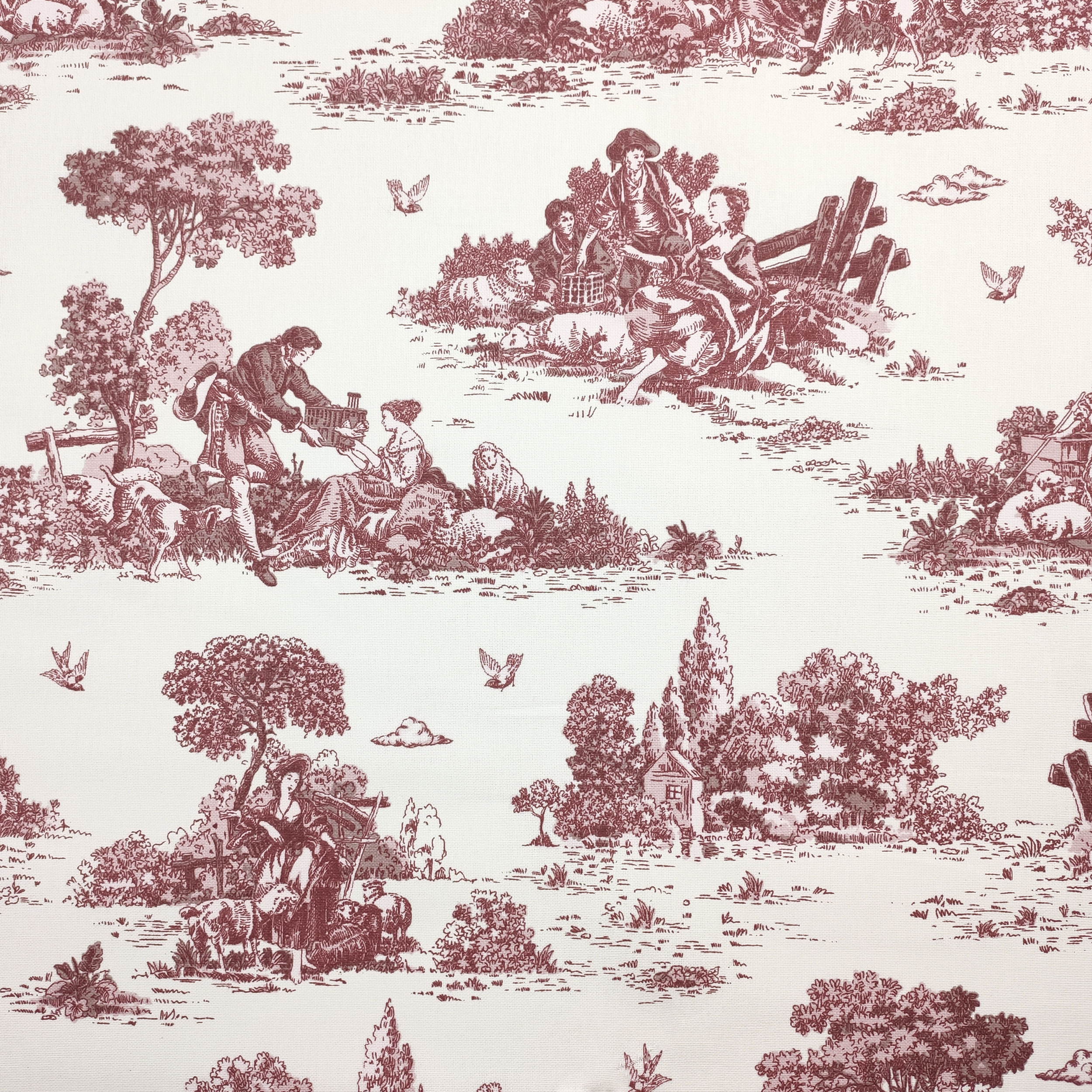 Panama Toile de Jouy Bordeaux Image
